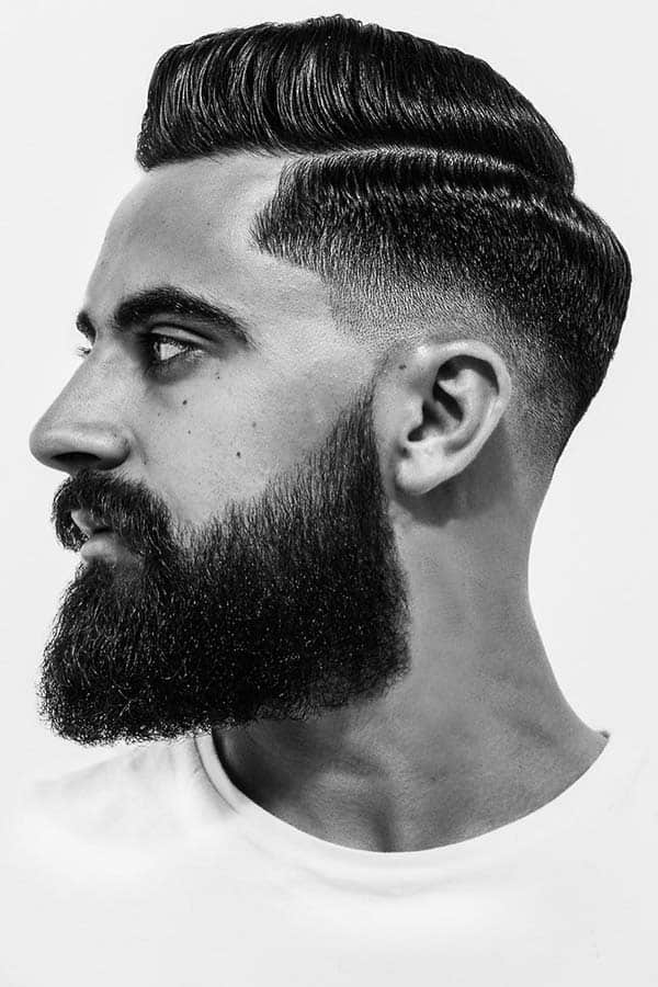 Classic Comb Over #combover #sidepart #beard