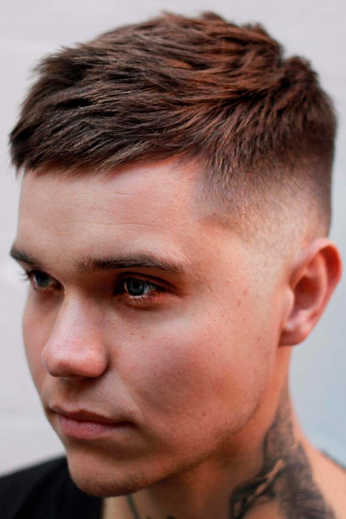 Brushed At The Side Texture #highandtight #highandtighthaircut #shorthaircutsformen