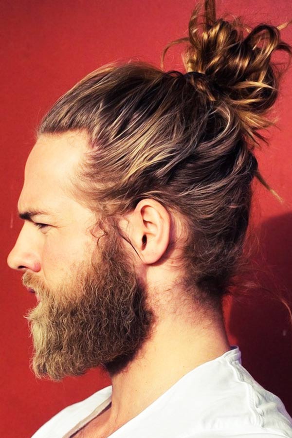 Messy Top Knot #topknotmen #topknothairstyle