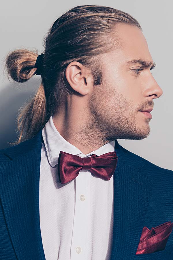 Straight Occassion Bun #topknot #topknotmen #manbun