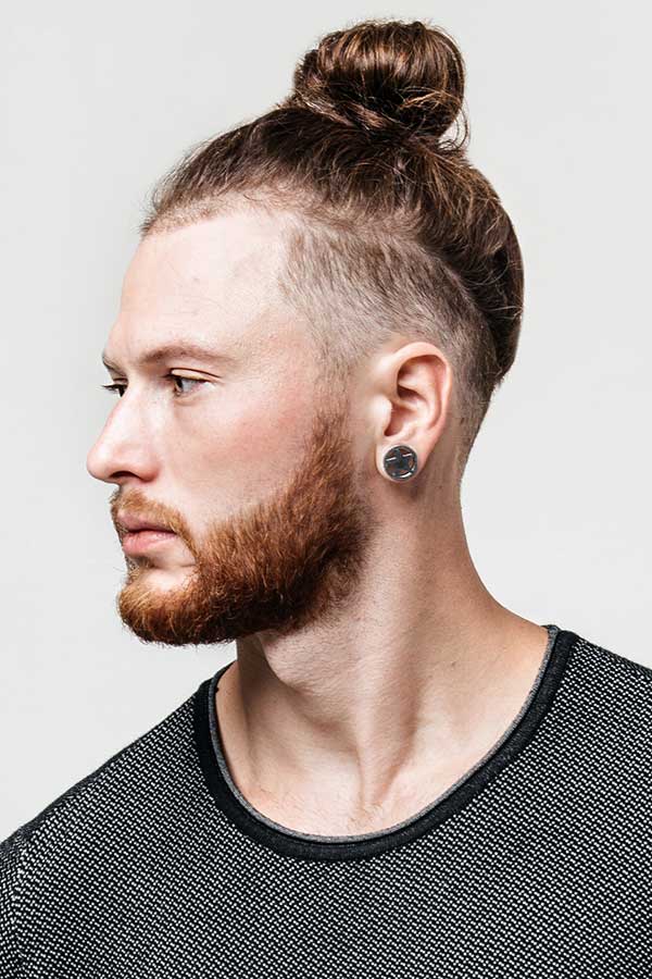 Undercut Full High Bun #topknot #topknotmen #manbun