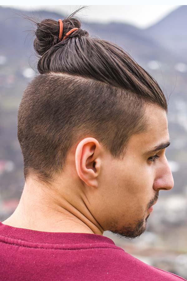 Undercut Long Hair On Top #topknot #topknotmen #manbun