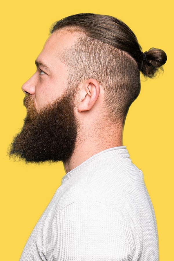 Undercut Medium Mini Bun #topknot #topknotmen #manbun