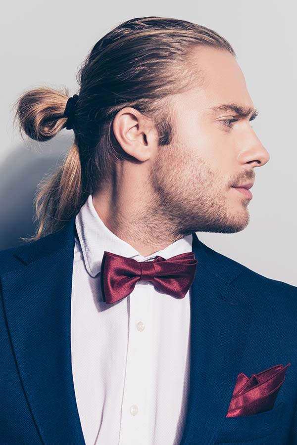 Straight Bun Hairstyle For Prom #menslonghairstyles #longhairstylesformen #menwithlonghair #longhairmen
