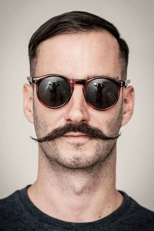 Short Haircut With French Moustache #hipsterhaircut