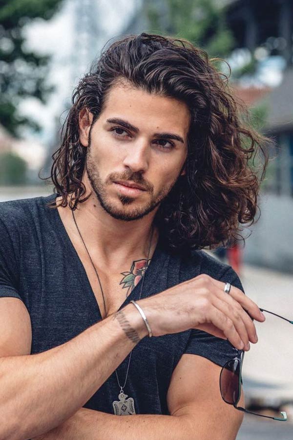 Hipster Haircut Loose Curls Long 