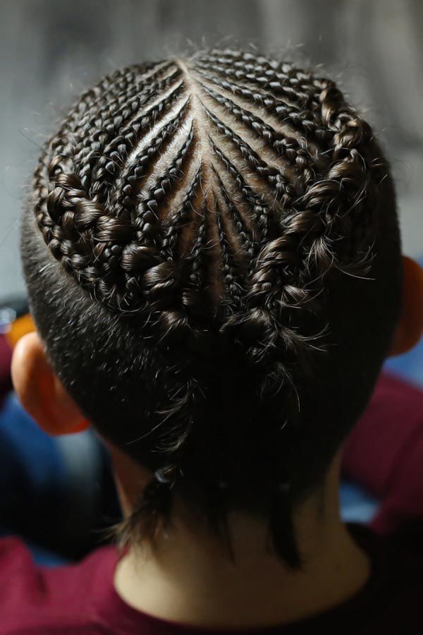 Cornrows Crown Style #braids #menbraids