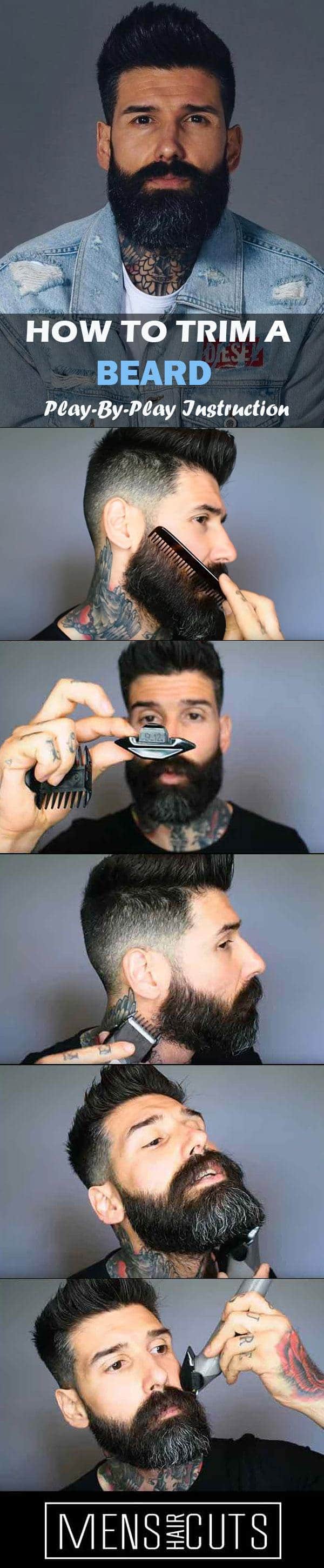 Short Instructions On How To Trim A Beard Like A Pro Menshaircuts