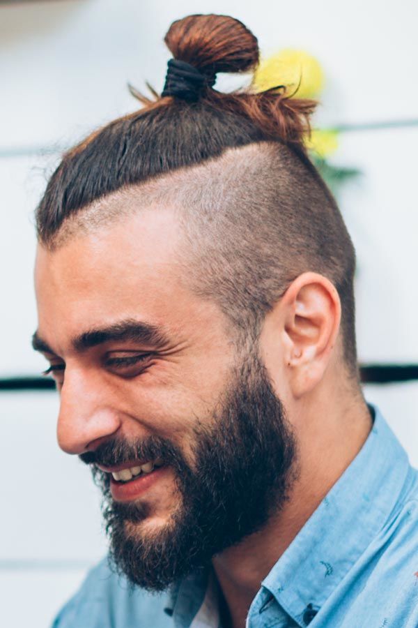 Disconnected Undercut On Long Hair #topknot #manbun #undercut #disconnectedundercut #mensundercut 