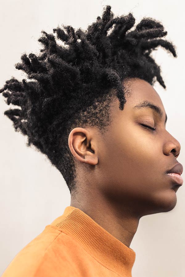 High Top Fade Haircut Medium Dreads 