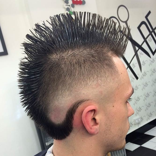 Mohawk Fade Punky Spikes 