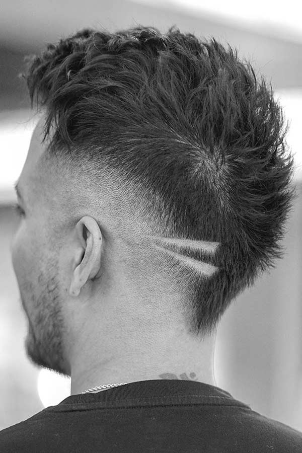 Razor Line Mohawk Haircut #mohawkfade #mohawk #fade