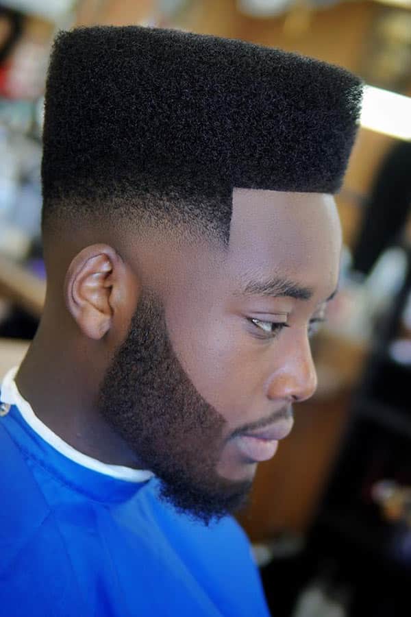Flat Top Haircut #flattop #tempfade #highfade #beard #blackmenhaircuts