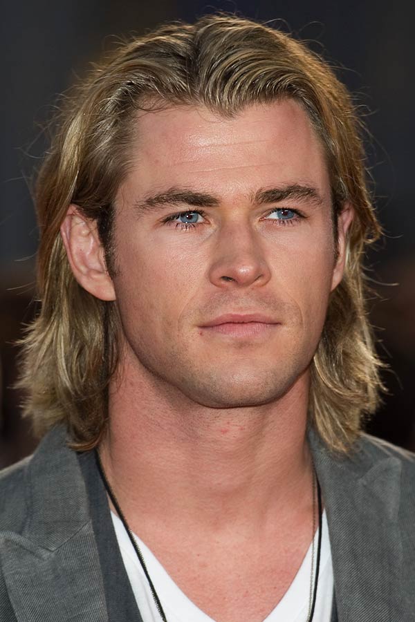 Chris Hemsworth’ Layered Bob #longhairmen #celebrity