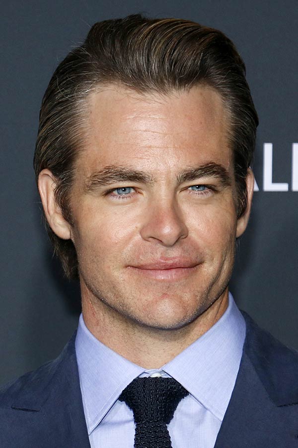 Chris Pine’ Slicked Back #longhairmen #celebrity