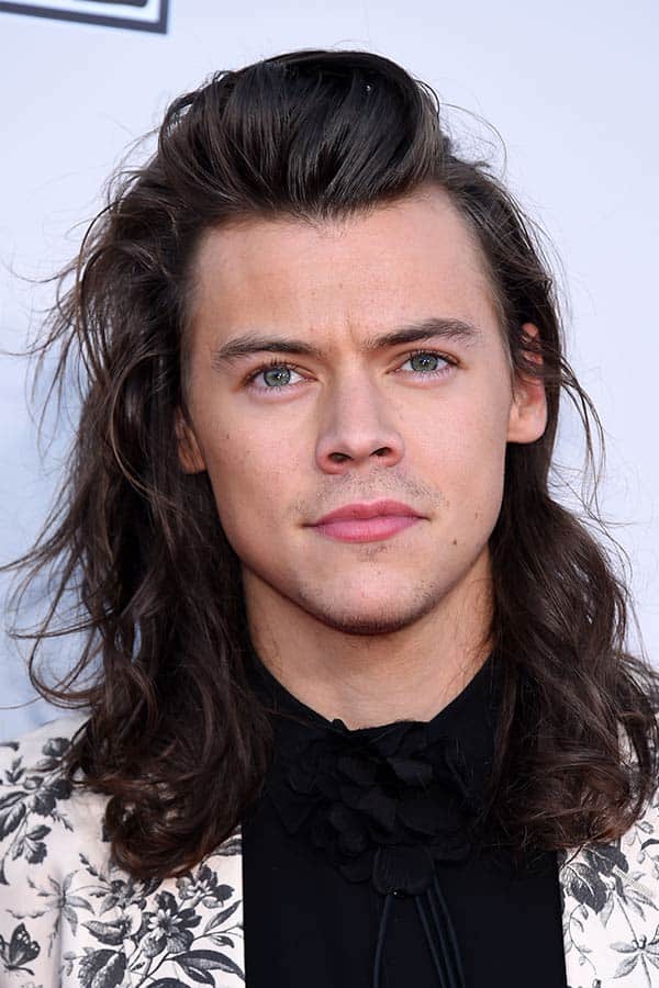 Harry Styles’ Shaggy Style #longhairmen #celebrity #layeredhaircut #harrystyles