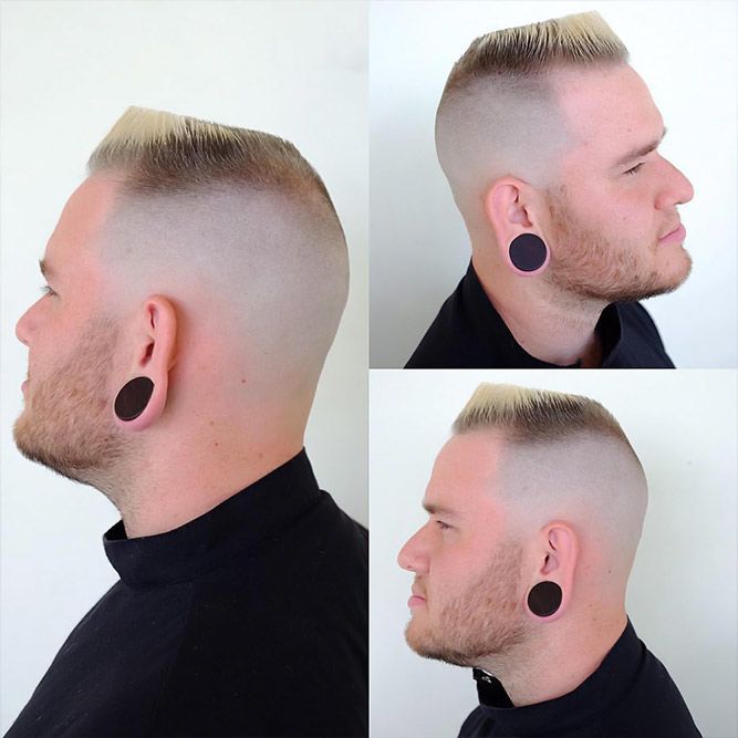 Flat Top With Angled Front #flattophaircut #mensshorthaircuts #militaryhaircut