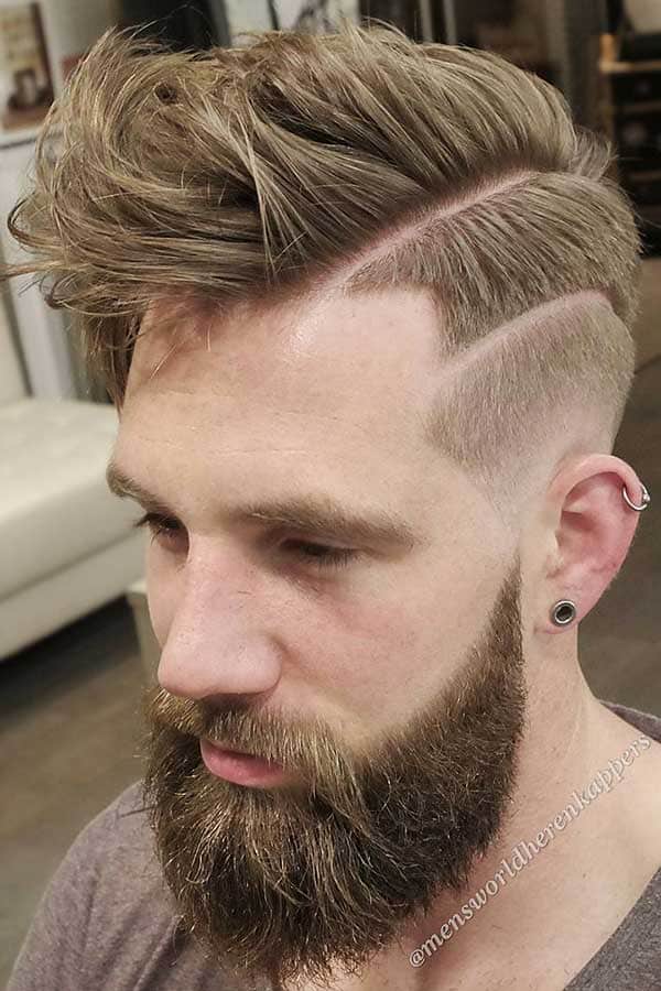 Side part haircut - what is this longer length of hair on the sides called?  (circled in red) How do I ask for this at the barber? : r/malehairadvice