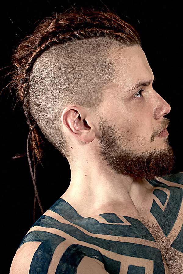 Masculine Simple Braids #vikinghaircut #vikinghairstyles