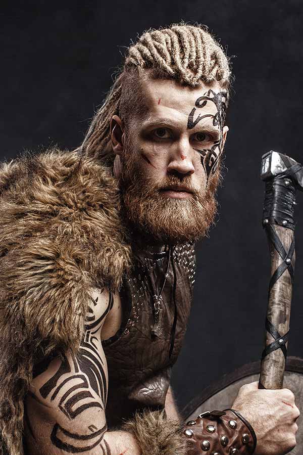 Viking Dreadlocks #vikinghaircut #vikinghairstyles