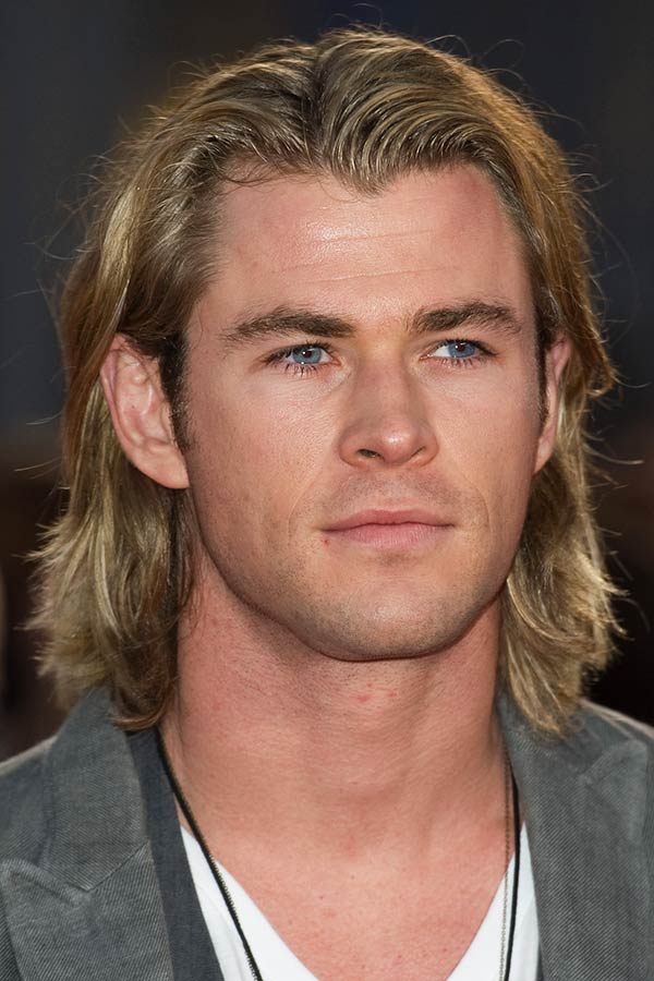 Widows Peak Long Hair Chris Hemsworth 