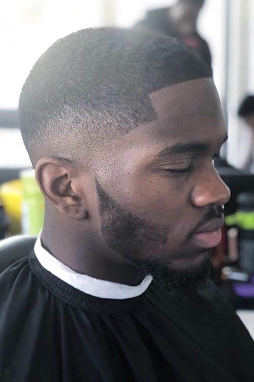 fade haircut black men short afro 500x750