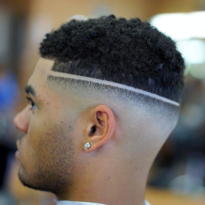 Skin Fade + Surgical Line Fade Haircut Black Men #fadehaircut #blackmenhaircuts