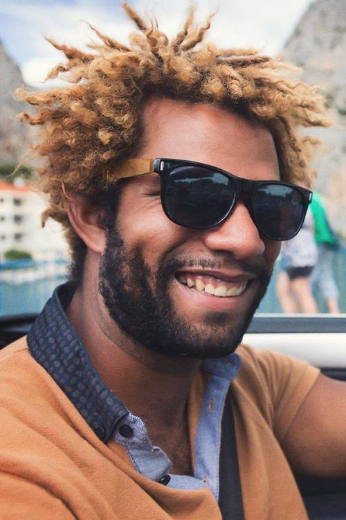 Blonde Faux Locks #naturalhairmen