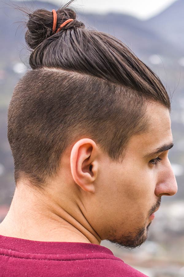 Traditional Samurai Hairstyle Men