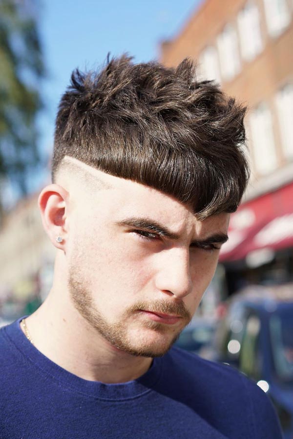 Spiked Top Angular Fringe #spikyhairstyles #spikyhair #menshaircuts #shortmenshaircuts