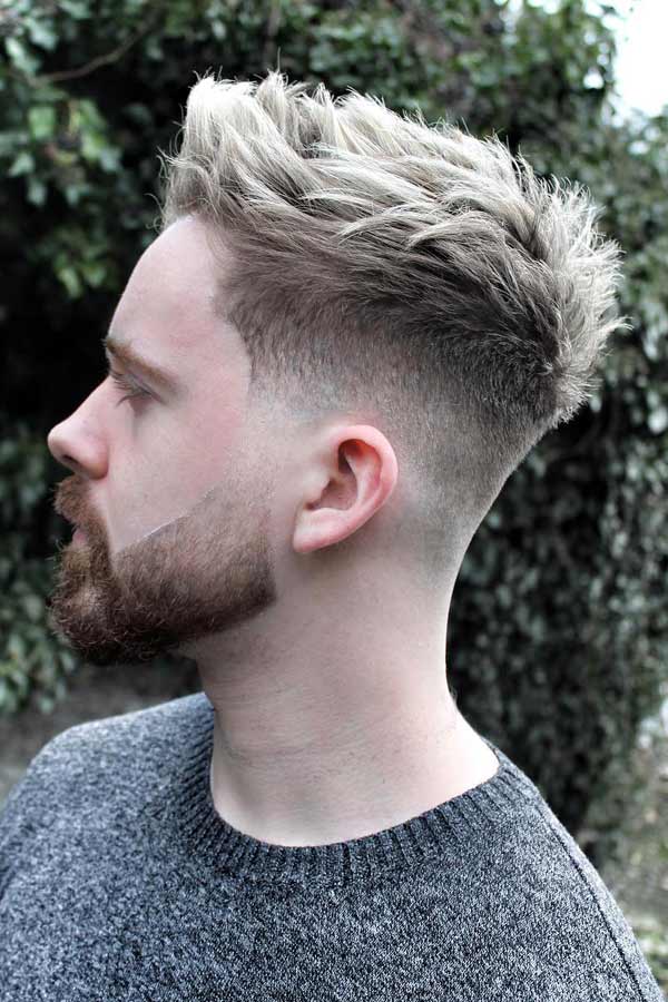 Blonde Spiky Hair #spikyhairstyles #spikyhair #menshaircuts #shortmenshaircuts