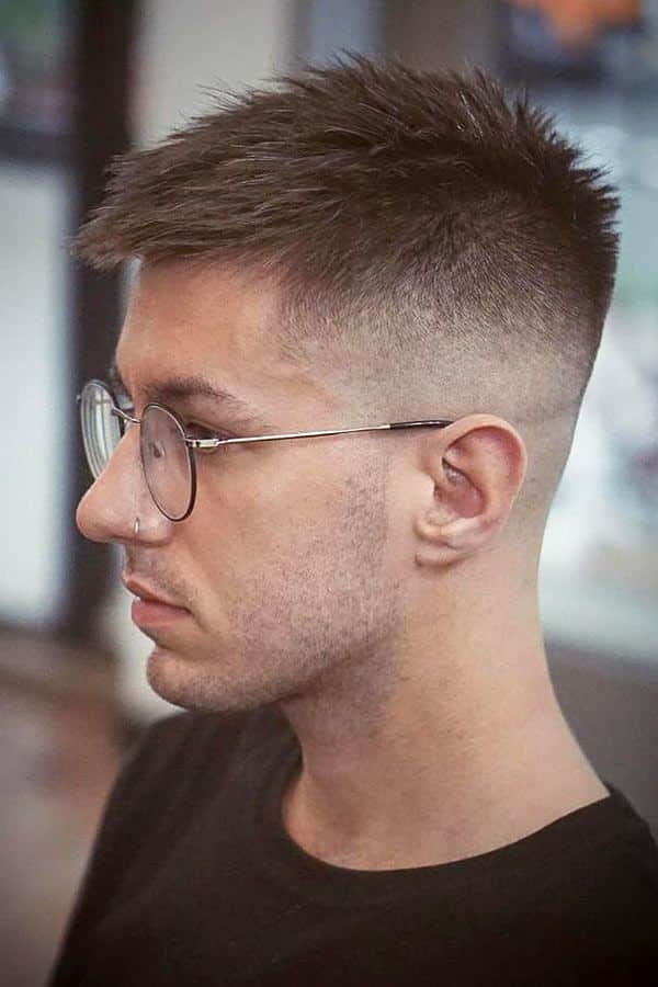 Spiky Hair Fade #spikyhairstyles #spikyhair #menshaircuts #shortmenshaircuts 