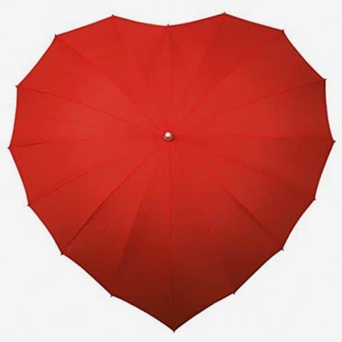 Heart Shaped Umbrella #valentinesdaygifts