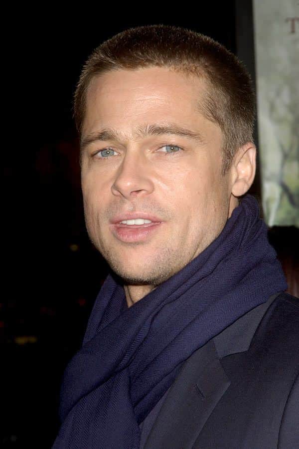 Brad Pitt Buzz Cut #bradpittfuryhaircut #bradpitt #shorthaircut #menshaircuts