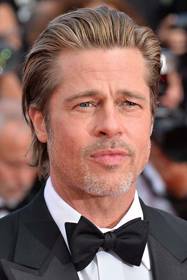 Brad Pitt Pompadour #bradpittfuryhaircut #bradpitt