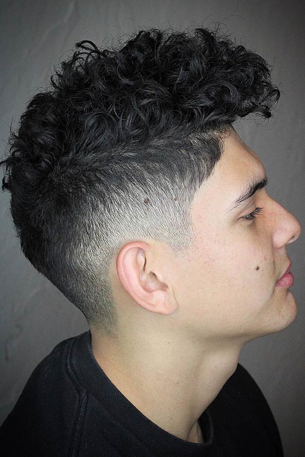 Black Thick Curls #undercut #curlyundercut #curlyhair #curlyhairmen