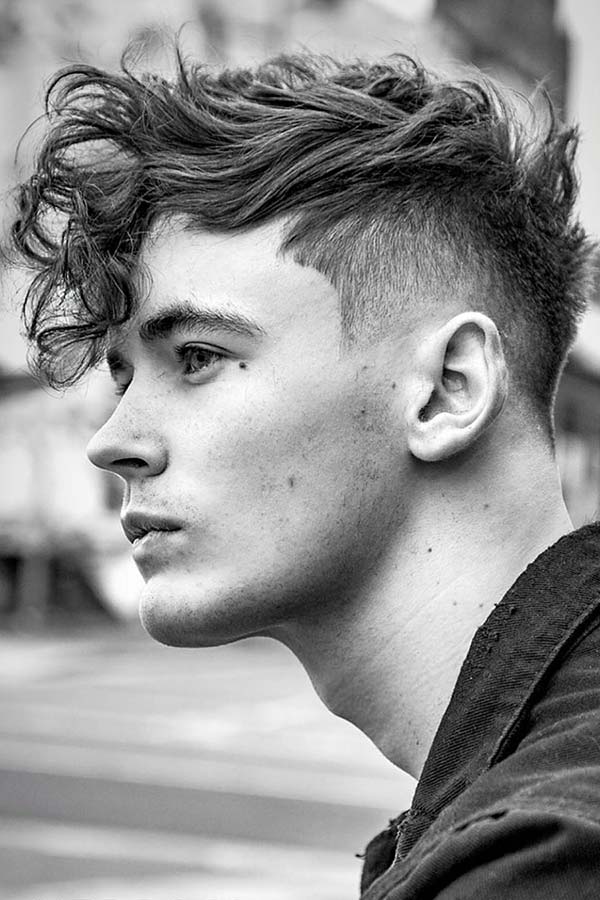 Curly Bang #undercut #curlyundercut #curlyhair #curlyhairmen