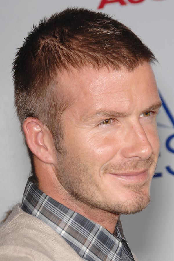 David Beckham Crew Cut #crew cut #davidbeckham #celebs #celebrities