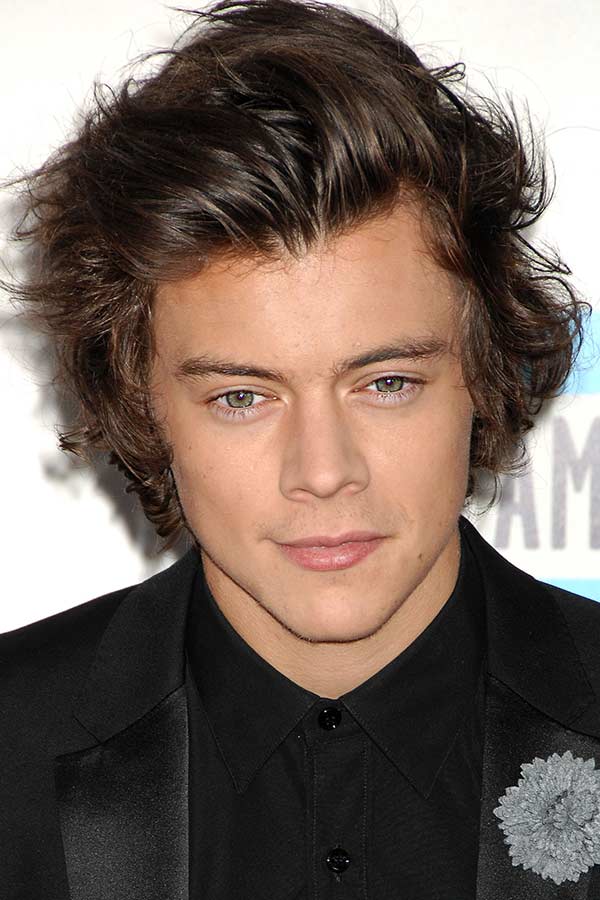 Half Up Harry Styles Haircut #harrystyles #mensmediumhairstyles