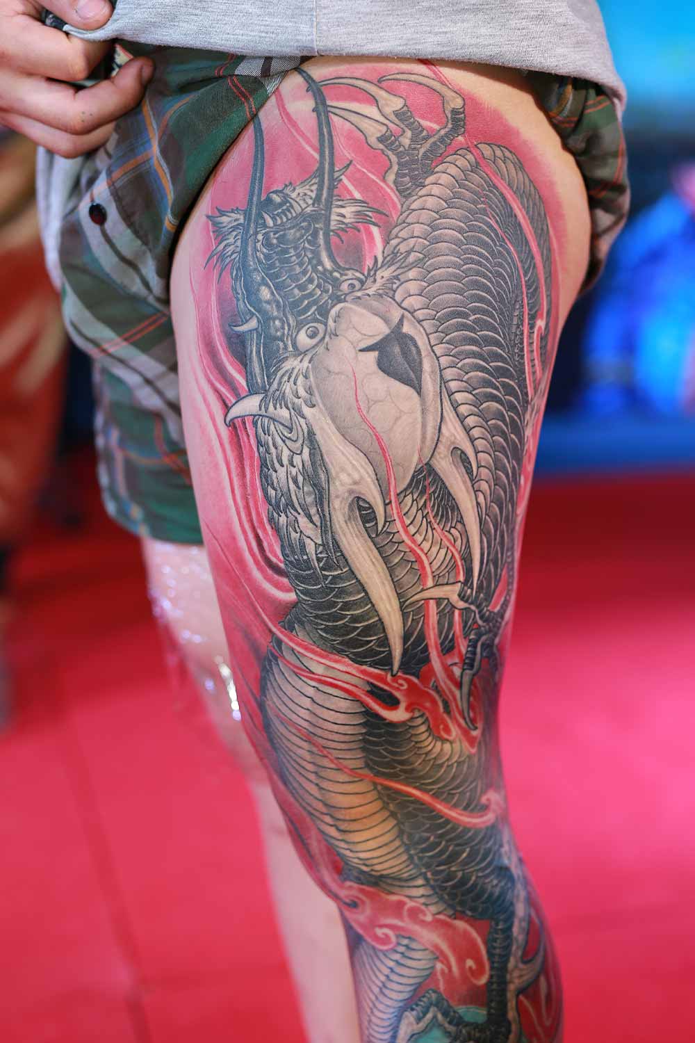 Leg Dragon #tattoosformrn #menstattoos #tattoideas #tattoo #tattoos
