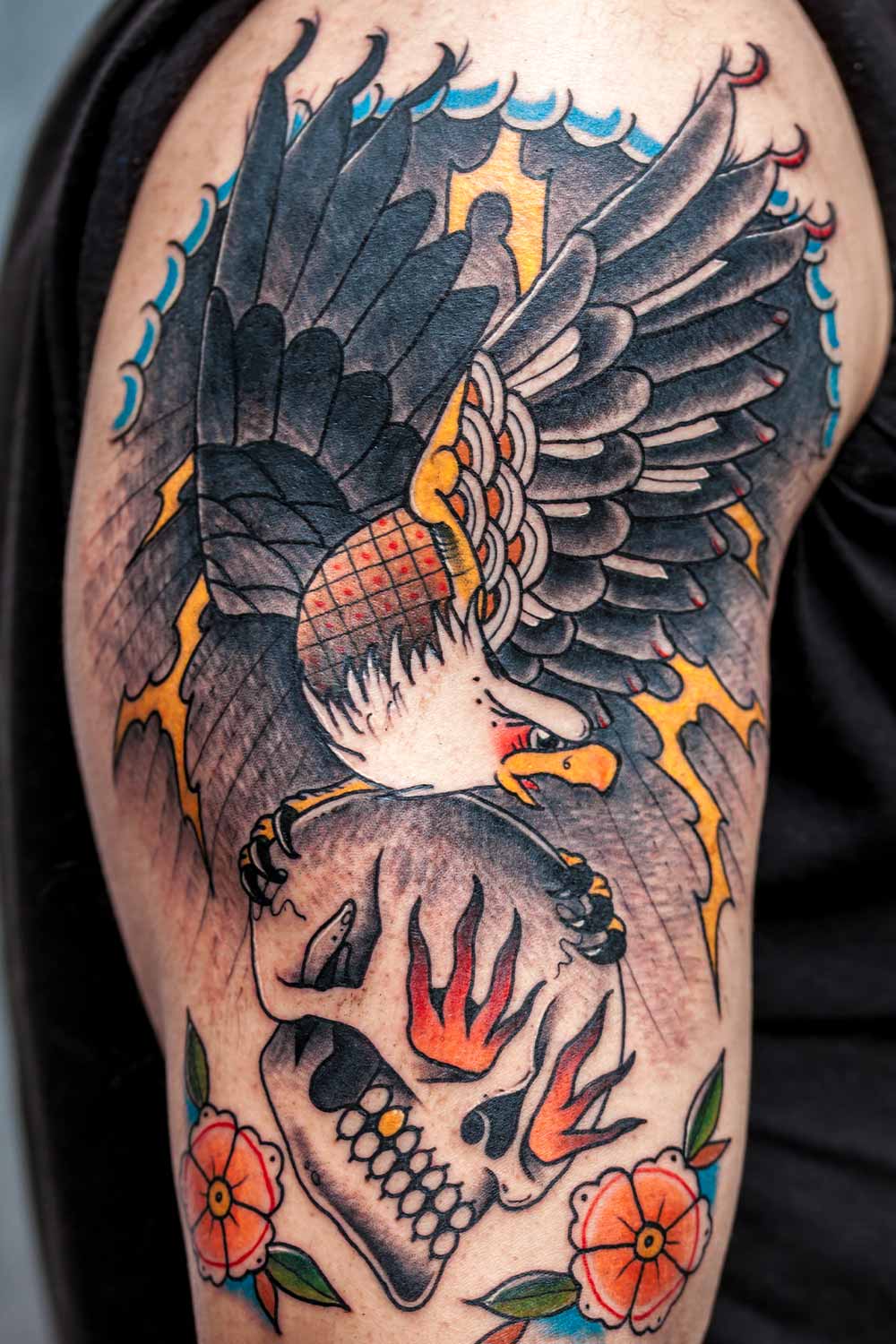 Eagle Tattoo On Shoulder - Tattoos Designs