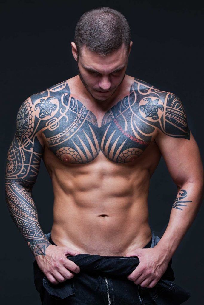 Tribal Chest Tattoos For Men #tattoo #tattoosformen #menstattoo #tattoos