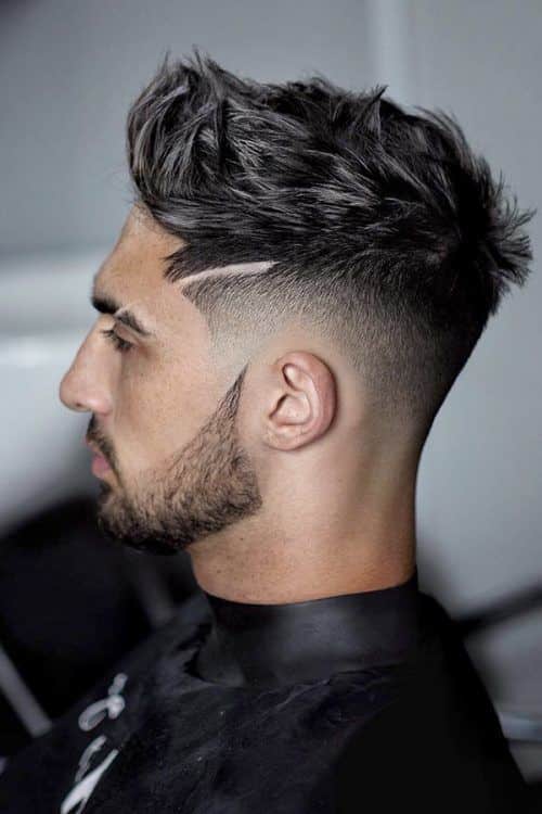 Some Cool Mens Haircuts Ideas With Patchy Beard #patchybeard #beardstyles #texturedhair #fadehaircut