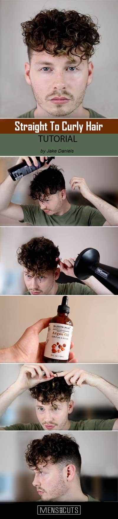 How To Get Curly Hair Instantly #wavyhairmen #curlyhair #howtogetcurlyhairmen