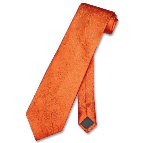 Paisley Orange Men’s Ties #ties #mensties #tiesformen #suitaccessories