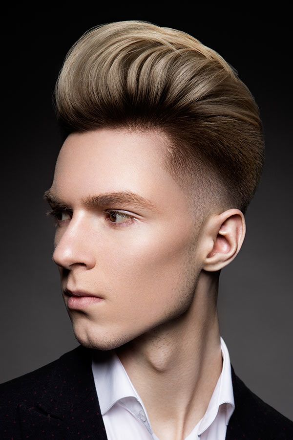 Pompadour Fade For Prom Star #promhairstyles #menspromhair