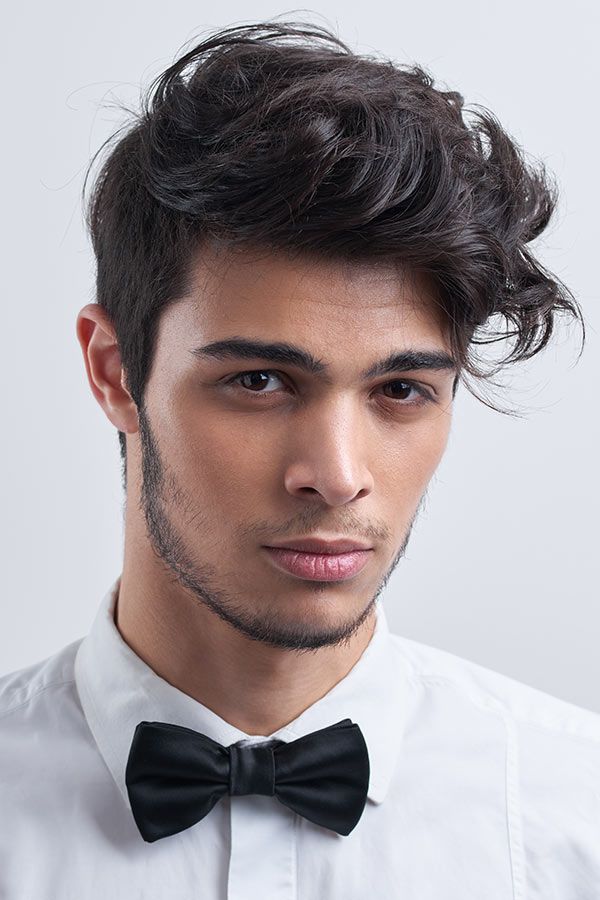 Side Parted Medium Quiif #promhairstyles #menspromhair