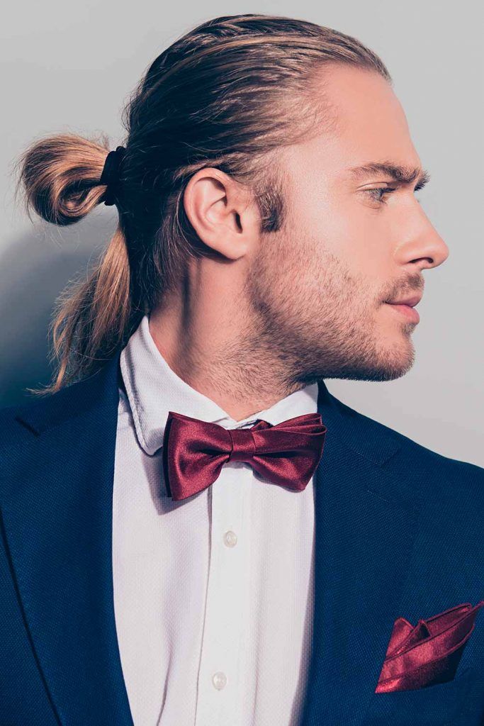 Man Bun #weddinghair #weddiunghairstyles #weddinghairmen 