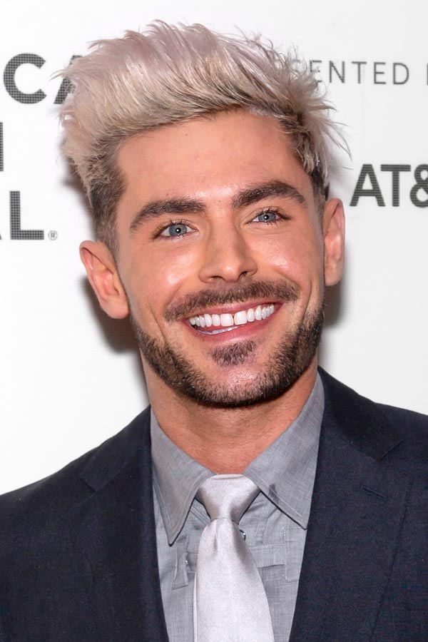 zac efron hair new years eve