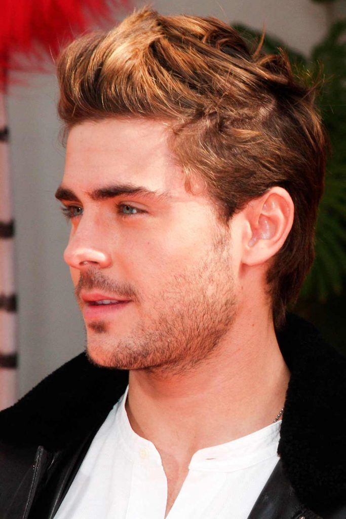 Messy Quiff Hairstyle. #zacefronhaircut #zacefron